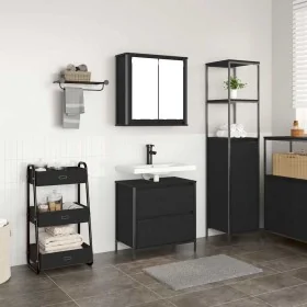 Juego de muebles de baño 2 pzas roble negro Madera ingeniería de , Muebles de baño - Ref: Foro24-3328364, Precio: 133,35 €, D...