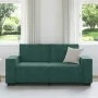 Sofá de 2 plazas de terciopelo verde oscuro 140 cm by , Sofas - Ref: Foro24-4105022, Price: 214,84 €, Discount: %