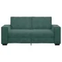 Sofá de 2 plazas de terciopelo verde oscuro 140 cm by , Sofas - Ref: Foro24-4105022, Price: 214,84 €, Discount: %