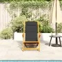 Silla de playa plegable con reposabrazos negra de , Sillas de jardín - Ref: Foro24-4108066, Precio: 85,43 €, Descuento: %