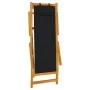 Silla de playa plegable con reposabrazos negra de , Sillas de jardín - Ref: Foro24-4108066, Precio: 85,43 €, Descuento: %