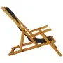 Silla de playa plegable con reposabrazos negra de , Sillas de jardín - Ref: Foro24-4108066, Precio: 85,43 €, Descuento: %