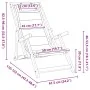 Silla de playa plegable con reposabrazos negra de , Sillas de jardín - Ref: Foro24-4108066, Precio: 85,43 €, Descuento: %