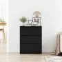 Aparador roble negro 60x35x76 cm Madera de ingeniería de , Aparadores - Ref: Foro24-862493, Precio: 95,86 €, Descuento: %