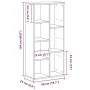 Estantería de madera de ingeniería roble negro 50x25x104 cm de , Librerías y estanterías - Ref: Foro24-862470, Precio: 61,87 ...