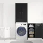 Mueble para lavadora roble negro 64x25,5x190 cm de , Accesorios para lavadoras y secadoras - Ref: Foro24-862064, Precio: 100,...