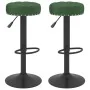 Taburetes de cocina 2 unidades terciopelo verde oscuro by , Kitchen stools - Ref: Foro24-332998, Price: 102,32 €, Discount: %
