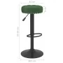Taburetes de cocina 2 unidades terciopelo verde oscuro by , Kitchen stools - Ref: Foro24-332998, Price: 102,32 €, Discount: %
