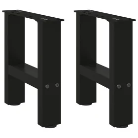 Patas de mesa de centro negro 2uds acero 30x(30-31) cm by , Table legs - Ref: Foro24-4013252, Price: 48,16 €, Discount: %