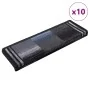 Alfombrilla escalera autoadhesivas 10uds negro y gris 65x21x4cm de , Alfombrillas para escalones - Ref: Foro24-149843, Precio...