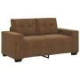 Conjunto de sofá de 2 piezas con cojines de cuero sintético marrón de , Sofás - Ref: Foro24-3324719, Precio: 506,61 €, Descue...