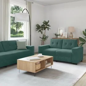 Conjunto de Sofá de 2 Piezas con Cojines en Terciopelo Verde Oscuro de , Sofás - Ref: Foro24-3324723, Precio: 464,43 €, Descu...