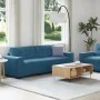 Juego de Sofá de 2 Piezas con Cojines de Terciopelo Azul de , Sofás - Ref: Foro24-3324730, Precio: 464,43 €, Descuento: %