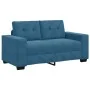 Juego de Sofá de 2 Piezas con Cojines de Terciopelo Azul de , Sofás - Ref: Foro24-3324730, Precio: 464,43 €, Descuento: %