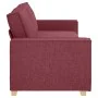 Sofá de 3 plazas Rojo Vino 180 cm Tela de , Sofás - Ref: Foro24-4104993, Precio: 262,00 €, Descuento: %