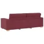 Sofá de 3 plazas Rojo Vino 180 cm Tela de , Sofás - Ref: Foro24-4104993, Precio: 262,00 €, Descuento: %