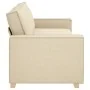 Sofá de 3 plazas Crema de 180 cm en tela by , Sofas - Ref: Foro24-4104997, Price: 262,00 €, Discount: %