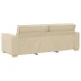 Sofá de 3 plazas Crema de 180 cm en tela by , Sofas - Ref: Foro24-4104997, Price: 262,00 €, Discount: %