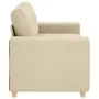 Sofá Loveseat Crema 120 cm Tela by , Sofas - Ref: Foro24-4105075, Price: 214,07 €, Discount: %