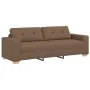 Sofá de 3 plazas Marrón 180 cm Tela de , Sofás - Ref: Foro24-4105092, Precio: 261,44 €, Descuento: %