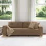 Sofá de 3 plazas Marrón 180 cm Tela de , Sofás - Ref: Foro24-4105092, Precio: 261,44 €, Descuento: %