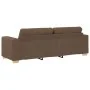 Sofá de 3 plazas Marrón 180 cm Tela de , Sofás - Ref: Foro24-4105092, Precio: 261,44 €, Descuento: %