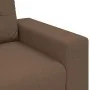 Sofá de 3 plazas Marrón 180 cm Tela de , Sofás - Ref: Foro24-4105092, Precio: 261,44 €, Descuento: %