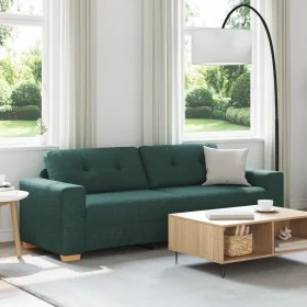 Sofá de 3 plazas Verde Oscuro 180 cm Tela de , Sofás - Ref: Foro24-4105093, Precio: 261,44 €, Descuento: %