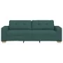 Sofá de 3 plazas Verde Oscuro 180 cm Tela by , Sofas - Ref: Foro24-4105093, Price: 261,44 €, Discount: %