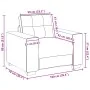 Sillón Marrón de 59 cm en Cuero Sintético de , Sofás - Ref: Foro24-4105108, Precio: 168,21 €, Descuento: %