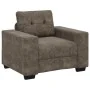 Sillón Gris Oscuro de 59 cm en Piel Sintética de , Sofás - Ref: Foro24-4105109, Precio: 168,21 €, Descuento: %
