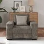 Sillón Gris Oscuro de 59 cm en Piel Sintética de , Sofás - Ref: Foro24-4105109, Precio: 168,21 €, Descuento: %