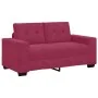 Sofá Loveseat Rojo Vino 120 cm de Terciopelo de , Sofás - Ref: Foro24-4105114, Precio: 210,76 €, Descuento: %