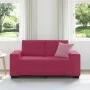 Sofá Loveseat Rojo Vino 120 cm de Terciopelo de , Sofás - Ref: Foro24-4105114, Precio: 210,76 €, Descuento: %