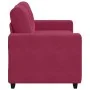 Sofá Loveseat Rojo Vino 120 cm de Terciopelo de , Sofás - Ref: Foro24-4105114, Precio: 210,76 €, Descuento: %