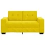 Sofá Loveseat Amarillo 120 cm de Terciopelo de , Sofás - Ref: Foro24-4105116, Precio: 210,76 €, Descuento: %