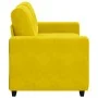 Sofá Loveseat Amarillo 120 cm de Terciopelo de , Sofás - Ref: Foro24-4105116, Precio: 210,76 €, Descuento: %