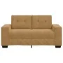 Sofá Loveseat Marrón de Terciopelo de 120 cm de de , Sofás - Ref: Foro24-4105117, Precio: 210,76 €, Descuento: %