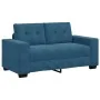 Sofá Loveseat Azul 120 cm de Terciopelo de , Sofás - Ref: Foro24-4105119, Precio: 210,76 €, Descuento: %