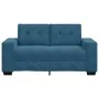 Sofá Loveseat Azul 120 cm de Terciopelo de , Sofás - Ref: Foro24-4105119, Precio: 210,76 €, Descuento: %