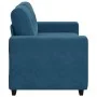 Sofá Loveseat Azul 120 cm de Terciopelo de , Sofás - Ref: Foro24-4105119, Precio: 210,76 €, Descuento: %