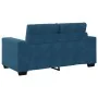 Sofá Loveseat Azul 120 cm de Terciopelo de , Sofás - Ref: Foro24-4105119, Precio: 210,76 €, Descuento: %