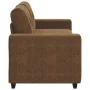 Sofá Loveseat Marrón 140 cm de Cuero Sintético de , Sofás - Ref: Foro24-4105132, Precio: 239,24 €, Descuento: %