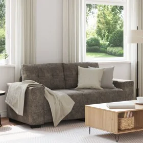 Sofá Loveseat Gris Oscuro de 140 cm en Cuero Sintético de , Sofás - Ref: Foro24-4105133, Precio: 239,24 €, Descuento: %