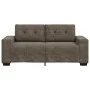 Sofá Loveseat Gris Oscuro de 140 cm en Cuero Sintético de , Sofás - Ref: Foro24-4105133, Precio: 239,24 €, Descuento: %