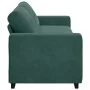 Sofá de 3 plazas Verde Oscuro 180 cm Terciopelo von , Sofas - Ref: Foro24-4105136, Preis: 256,91 €, Rabatt: %