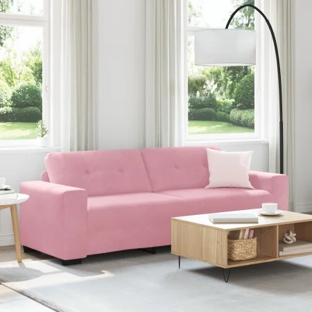 Sofá de 3 plazas Rosa 180 cm de Terciopelo de , Sofás - Ref: Foro24-4105137, Precio: 256,91 €, Descuento: %