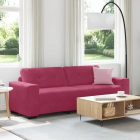 Sofá de 3 plazas Rojo Vino 180 cm de Terciopelo de , Sofás - Ref: Foro24-4105138, Precio: 256,91 €, Descuento: %