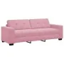 Sofá de 3 plazas Rosa 180 cm de Terciopelo de , Sofás - Ref: Foro24-4105137, Precio: 256,91 €, Descuento: %