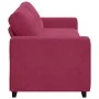 Sofá de 3 plazas Rojo Vino 180 cm de Terciopelo de , Sofás - Ref: Foro24-4105138, Precio: 256,91 €, Descuento: %